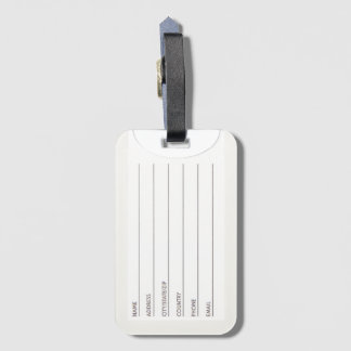 Para Maletas ZeeEw la etiqueta anaranjada del equipaje del