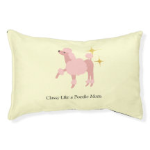 Cama de perro elegante como la mamá caniche