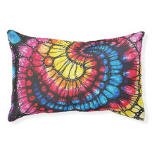 Cama Mascota de espiral marina psicodélica