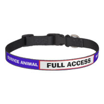 Collar animal de perro del Servicio Azul Blanco Ro