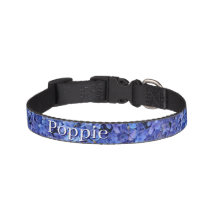 Collar de mascota botánico Hortensia Azul