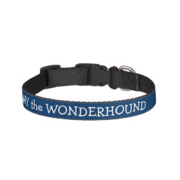 Para Mascotas Dressy Midnight Blue Dog Collar Personalizado
