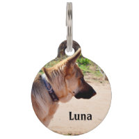 Luna El Pastor Alemán, Placa de Identificación de 