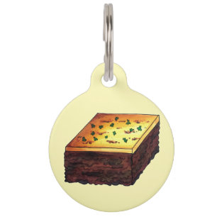 Para Mascotas Moussaka Placa de berenjena mediterránea griega