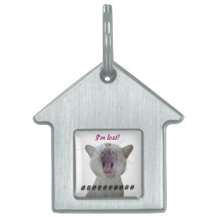 Para Mascotas Placa de gato perdido