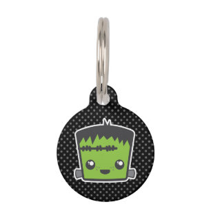 Para Mascotas Placa de identificación de Kawaii Frankenstein