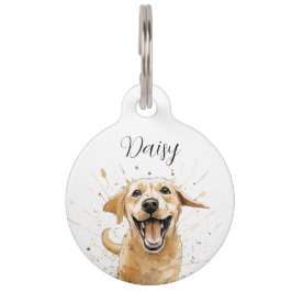 Para Mascotas Placa de identificación de Labrador