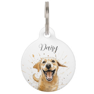 Para Mascotas Placa de identificación de Labrador