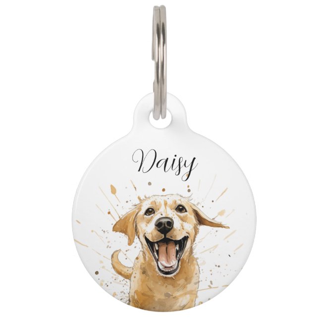 Para Mascotas Placa de identificación de Labrador (Anverso)