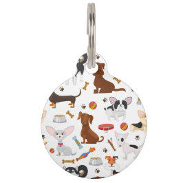 Para Mascotas Placa de Identificación de Mascota con Diseño Pers