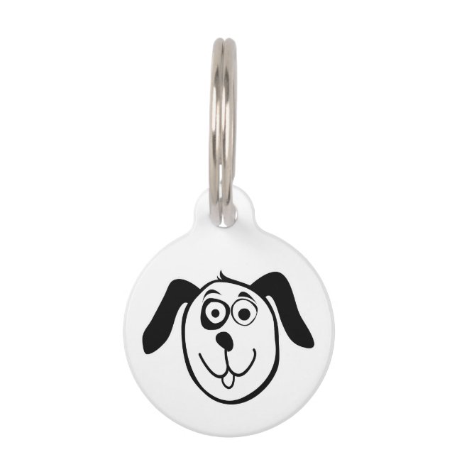 Para Mascotas Placa de identificación de perro personalizada con (Anverso)