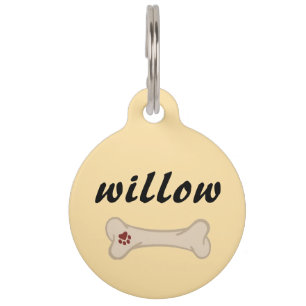 Para Mascotas Placa de identificación de perro personalizada: no