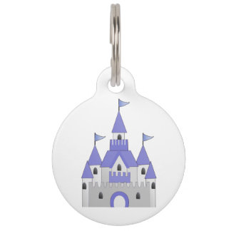 Para Mascotas Placa de identificación del castillo de Cenicienta