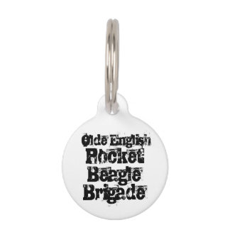 Para Mascotas Placa de identificación inglesa de la brigada del
