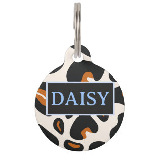 Para Mascotas Placa de identificación personalizada con estampad
