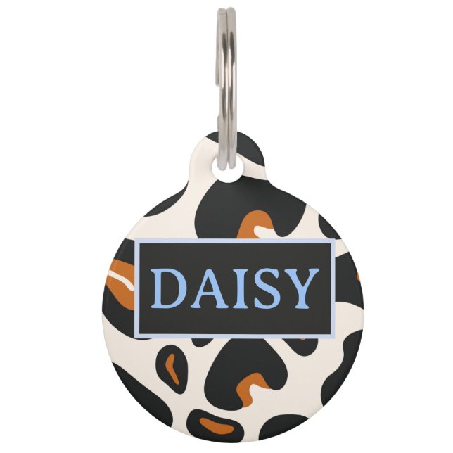 Para Mascotas Placa de identificación personalizada con estampad (Anverso)