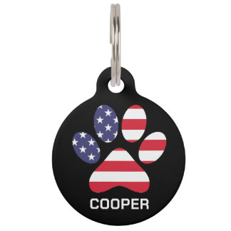 Para Mascotas Placa de identificación personalizada con la bande