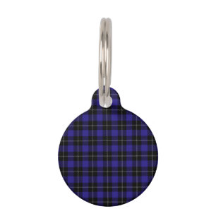 Para Mascotas Placa real azul negro