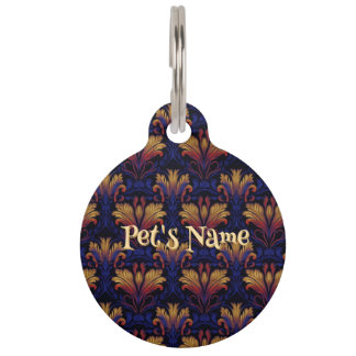 Para Mascotas Placa Redonda Crepuscular Opulencia