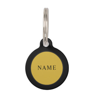 Para Mascotas Placa redonda de identificación de mascota con el