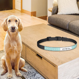 Para Mascotas Prussian Tiles Pattern Dog Collar