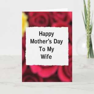 Para mi esposa tarjeta del día feliz