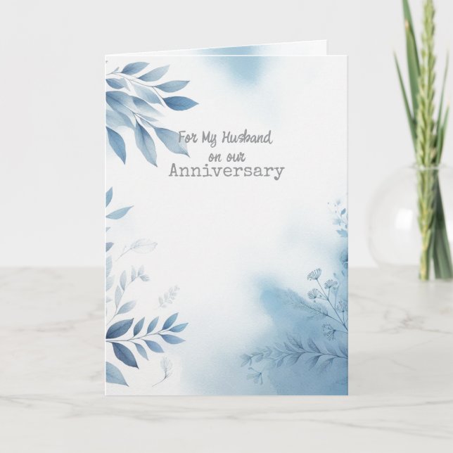 Para mi esposo en nuestra tarjeta de felicitación  (Anverso)