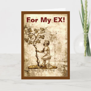 Para mi EX tarjeta de felicitación medieval del