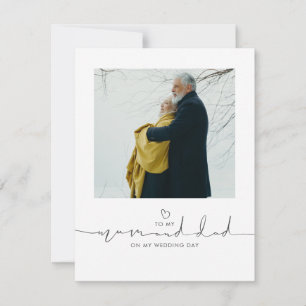 Para mi mamá y papá en el día de mi boda Mensaje F