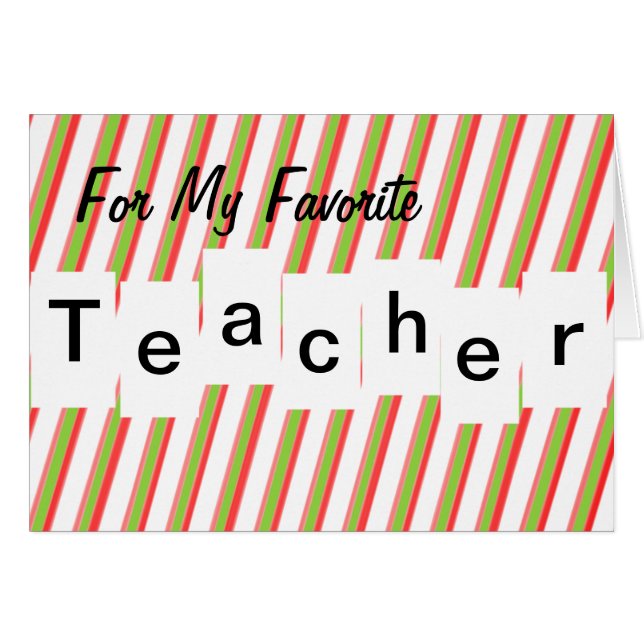 Para mi profesor preferido (Anverso (Horizontal))