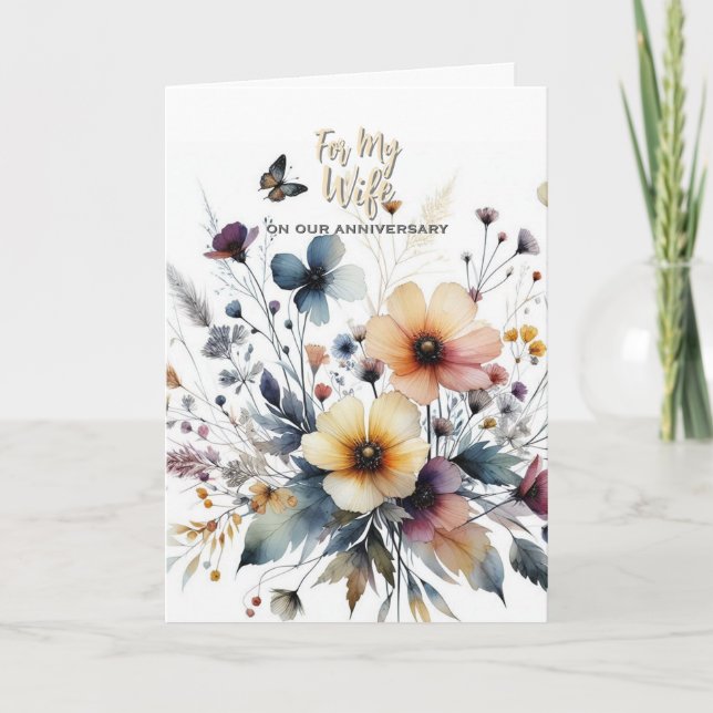 Para mi tarjeta de felicitación por el aniversario (Anverso)