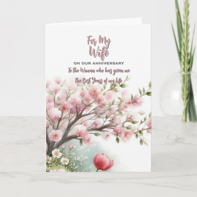 Para mi tarjeta de felicitación por el aniversario (Anverso)