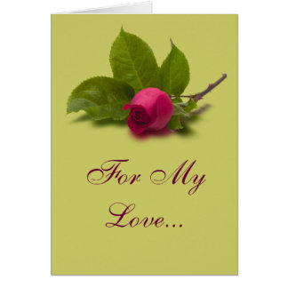 Para mi tarjeta de rosa roja de amor