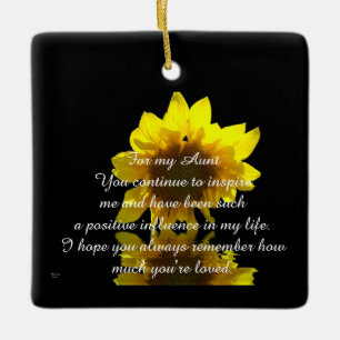 Para mi tía - Ornamento cerámico