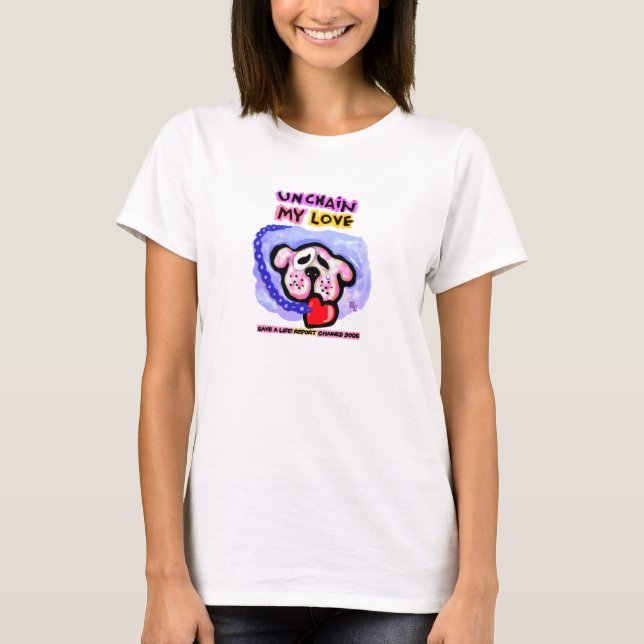 Para mujer suelte mi camiseta del amor (Anverso)