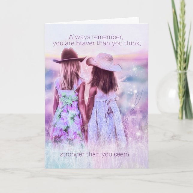 Para Niñas Tarjeta de Condolencias Vaqueritas Occi (Anverso)