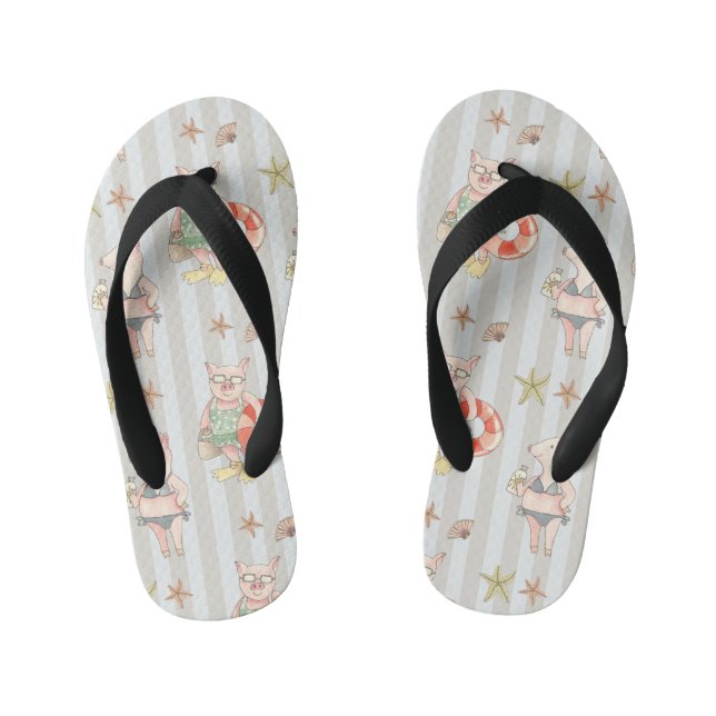 Para Niños Chanclas divertidas (Plantilla)