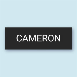 Para Nombres 3x1 Etiqueta de nombre clásica Magnética o Pin Imp