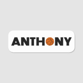 Para Nombres Anthony Basketball Name Etiqueta