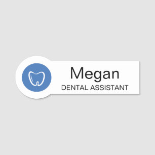 Para Nombres Asistente Dental Etiqueta De Nombre Moderna Profes