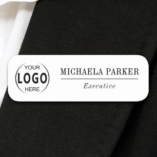 Para Nombres Elegante etiqueta de nombre de empleado personaliz