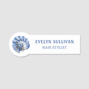 Para Nombres Etiqueta con el logotipo de la zona azul