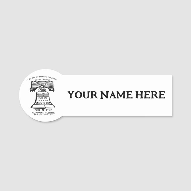 Para Nombres Etiqueta con nombre (Anverso)