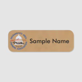 Para Nombres Etiqueta con nombre de logo de SAMOA (marrón)