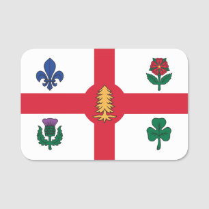 Para Nombres Etiqueta con nombre patriótico con bandera de Mont