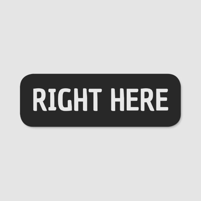 Para Nombres Etiqueta de nombre aquí derecha (Anverso)