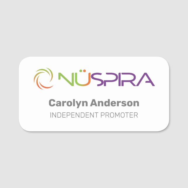 Para Nombres Etiqueta de nombre clásica (Anverso)