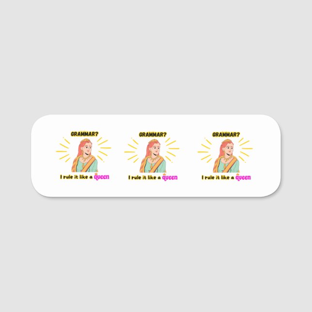 Para Nombres Etiqueta de nombre clásica (Anverso)