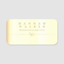 Etiqueta de nombre clásica