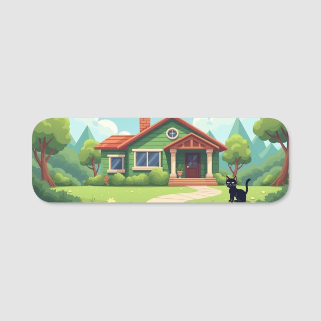 Para Nombres Etiqueta de nombre clásica (Anverso)